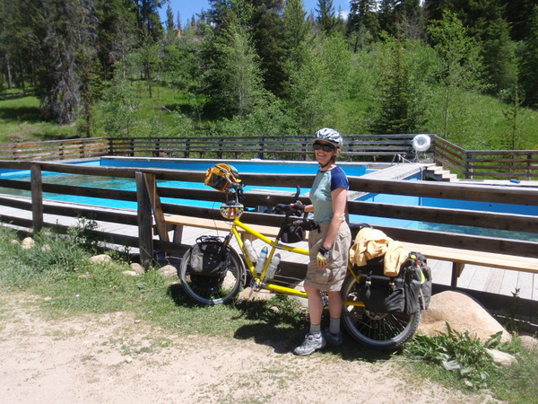 Terry, the Bee, and the Elkhorn Hot Springs Pool.